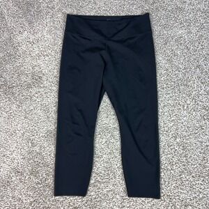 Nike Leggings Womens XL Black Dri FIT Cropped Yoga Gym Workout Athletic Pants